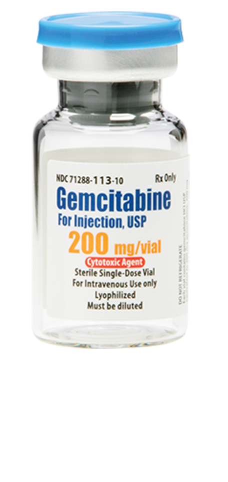 Gemcitabine for Injection, USP 200 mg per vial